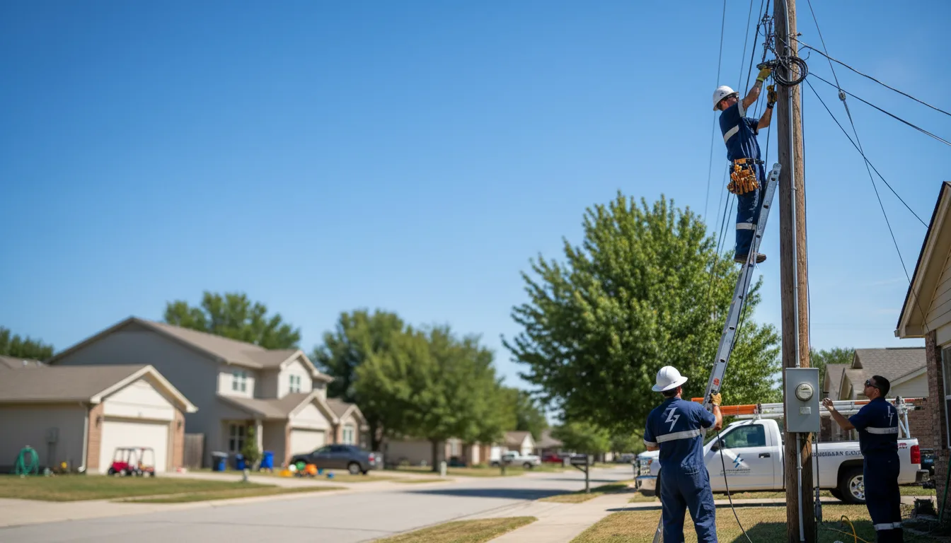 Residential electrician providing installation services in Hunnewell, MO